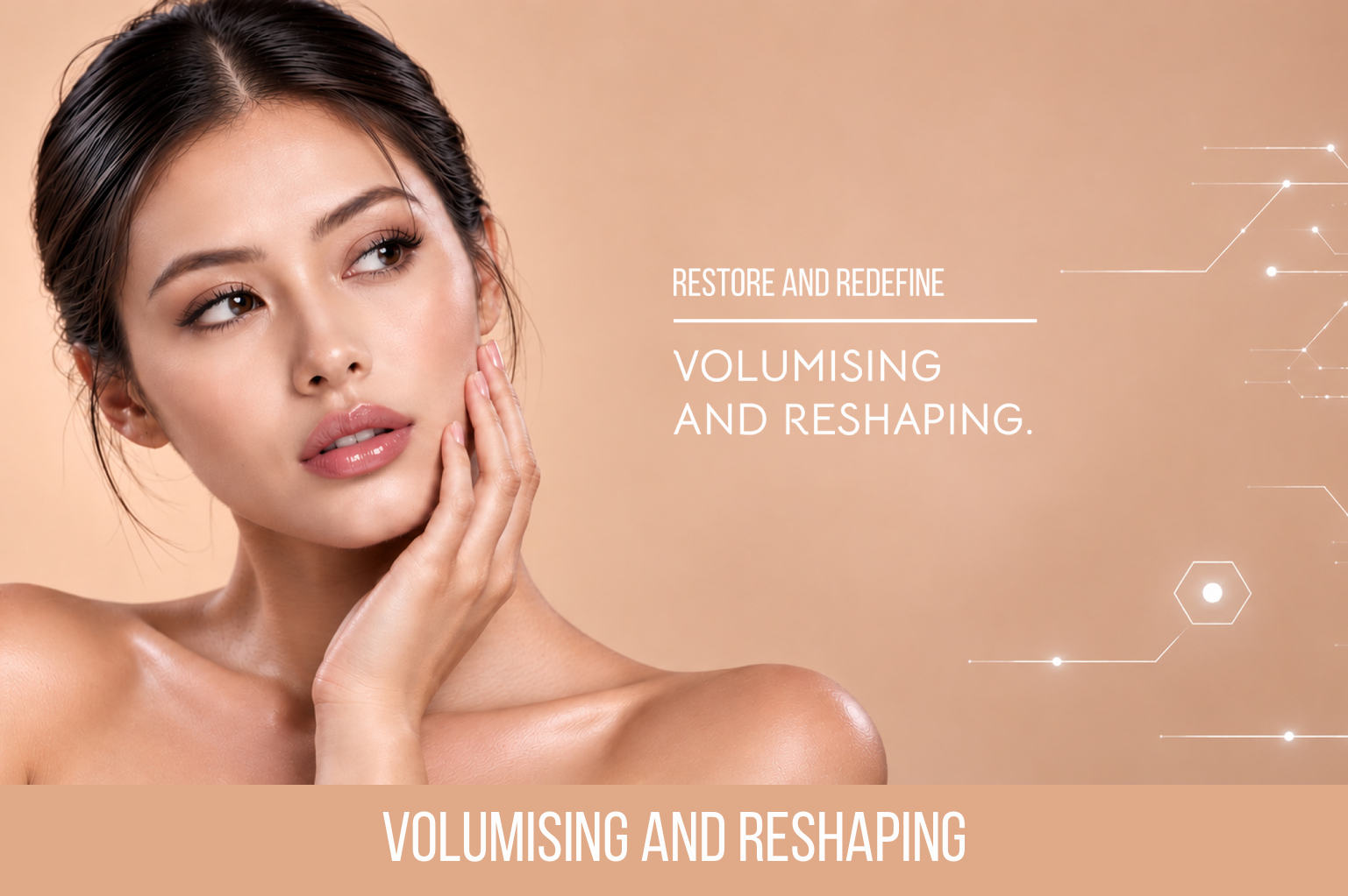 woman with the volumising and reshaping treatment
